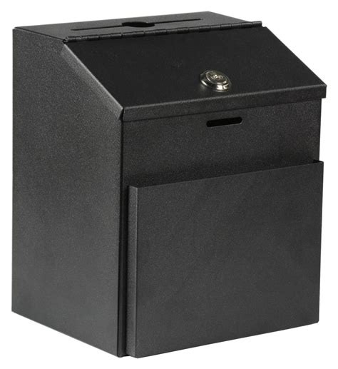 steel collection boxes lockable|lockable metal boxes medium.